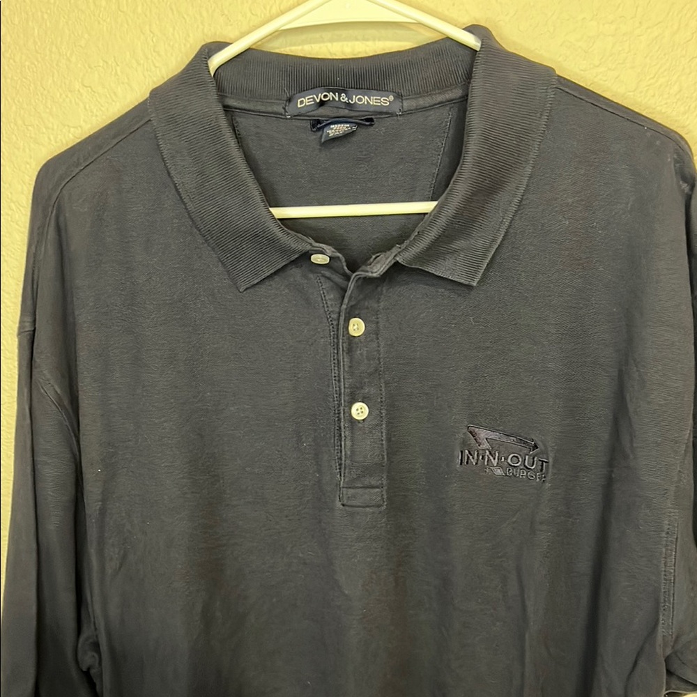 IN-N-OUT BURGER Navy Blue Polo Shirt